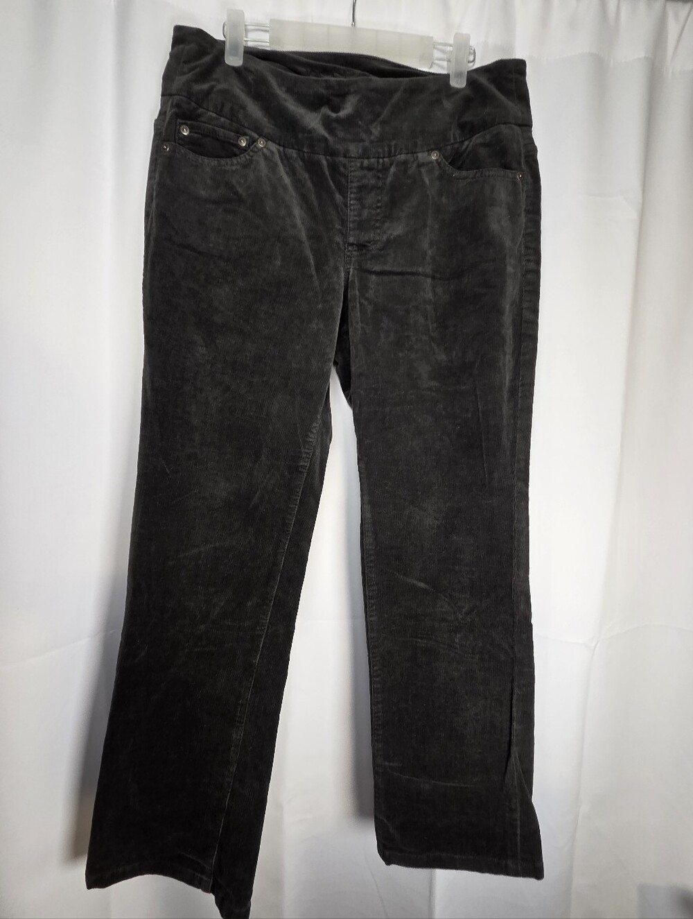 Jag Jeans High Rise Slim Leg Stretch Gray Crop Corduroy Pants Women's 12